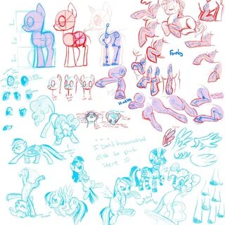 Equestria Daily - MLP Stuff!: Pony Drawing Guides (Lots of U