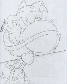 sonic heartbeat for big amy rose booty sketch by Virus-20 --