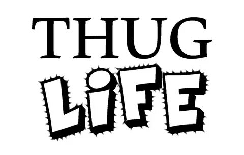 Download Thug Life Text Transparent Background HQ PNG Image 