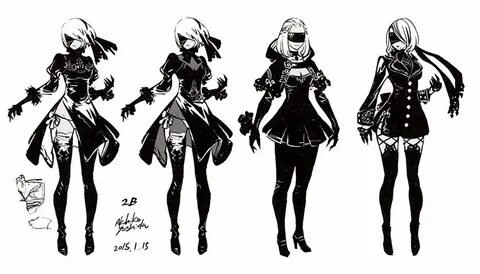 2B Character Design Character design, Character design inspi