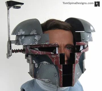 Life Sized Boba Fett helmet for Star Wars Charity - Tom Spin