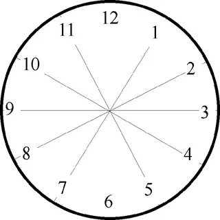 Printable Clock Face Without Hands - ClipArt Best