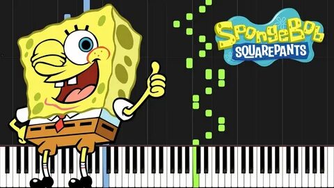 SpongeBob SquarePants - Theme Song (Piano Tutorial) Synthesi