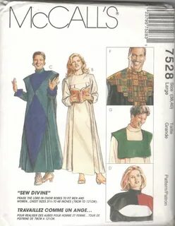 McCalls 7528 Sew Divine Choir Robes Pattern 5 Collar Options