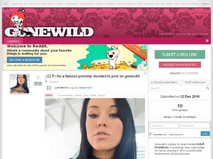 22 F) I'm a famous pornstar decided to post on gonewild ;) :
