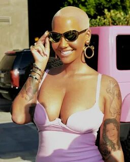 Amber Rose Looks Unrecognizable With Long, Brunette Hair Gla