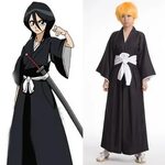 Anime Bleach Kuchiki Rukia Soul Reaper Women's cosplay costu