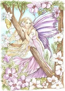 Fairy In The Flowers by Morgan Fitzsimons Fairy pictures, Fa