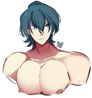 Anime boy with big boobs