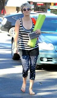 KALEY CUOCO in Leggings Heading to Yoga Class in Brentwood -