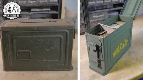 1942 US .30 Cal Carbine M1 Ammo Box Restoration - YouTube