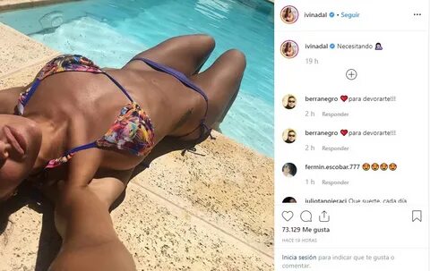 Ivana Nadal revolucionó las redes sociales con una foto en b