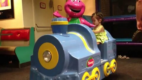 Chuck E Cheese - Barney Train Ride 🚂 - YouTube