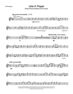 Madonna Like A Prayer Sheet Music Notes, Chords Download Pop