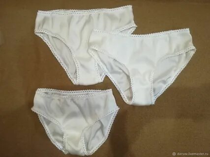 White panties made of natural silk - купить на Ярмарке Масте
