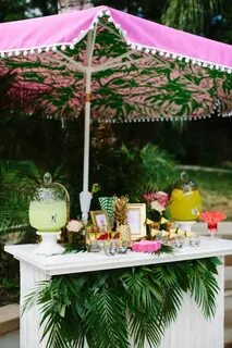 Aloha themed bridal shower Tropical party 100 Layer Cake Pal