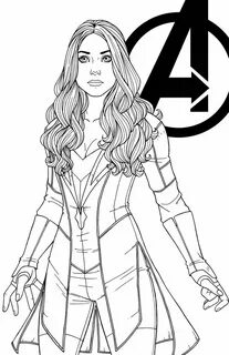 Wanda Maximoff by JamieFayX Avengers coloring pages, Avenger