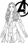 Wanda Maximoff by JamieFayX Avengers coloring pages, Superhe