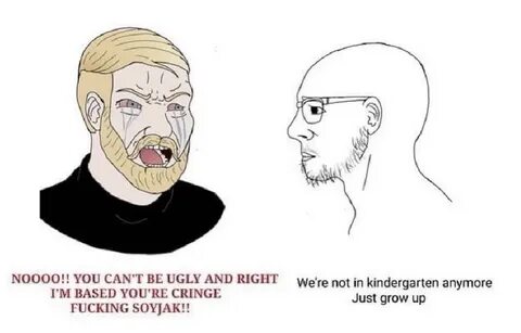 soychad vs gigasoy - NOOOO!! YOU CAN'T BE UGLY AND RIGHT, I'