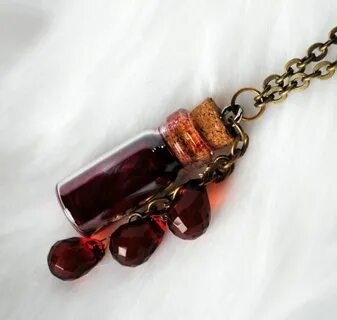 Best 10 Blood vial and drop necklace by OphanimGothique - Sk