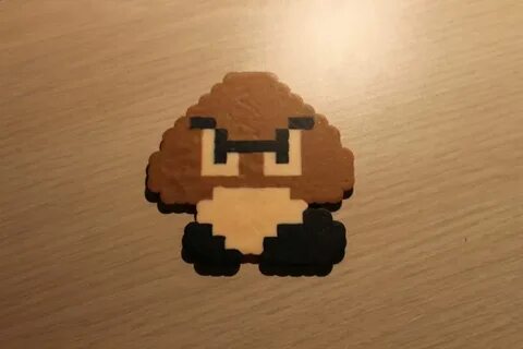 Goomba Pixel Art Bead Sprite from Super Mario Bros Etsy Pixe