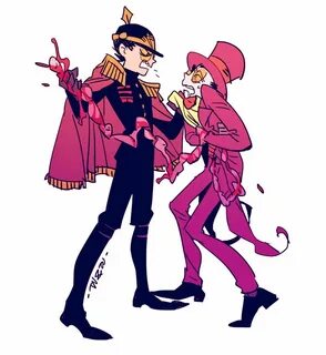 Superjail! Warden and Future Warden Illustration character d