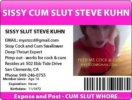 cum-slut-sissy-steve-kuhn-1 - CDsissy.com - crossdressers an