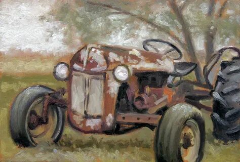 Old Ford Tractor Painting by Larry Seiler Fine Art America