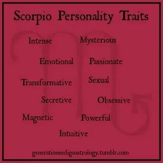 Scorpio Personality Traits #Astrology #Zodiac Scorpio person