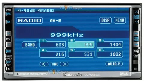 Panasonic CQ-VD6503W инструкция, характеристики, форум, отзы