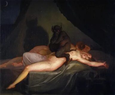 The Nightmare by Nicolai Abildgaard, 1800 Demonology, Incubu