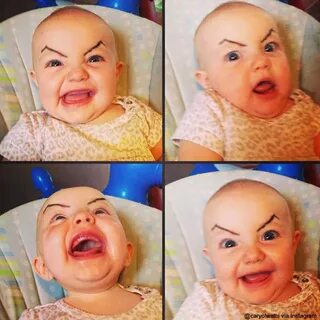 13 babies with drawn-on eyebrows that are plotting to take o