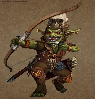 female goblin archer fighter ranger Goblin, Fantasy creature