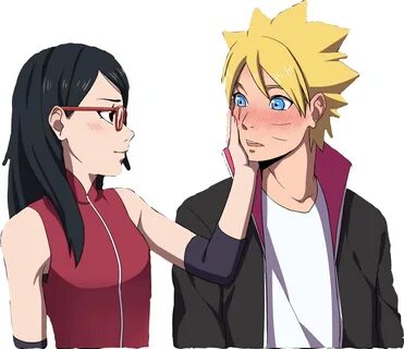 boruto uzumaki borutouzumaki sarada sticker by @moka_hime