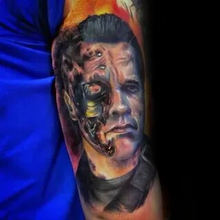60 Terminator Tattoo Designs For Men - Manly Mechanical Ink 
