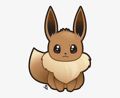 Eevee Drawing Chibi - Eevee Lutions Emojis Transparent PNG -