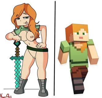 Minecraft alex nude