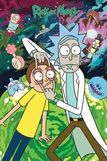 Rick and Morty Eyes Open Poster Rick and morty image, Rick a