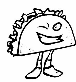 Junk Food Taco Coloring Pages Coloring Pages, Food Coloring 