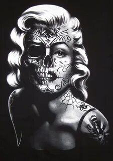 10 Marilyn Monroe skull posters