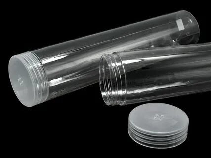 Plastic Tube Container - screw lid; Ø40 mm STOKLASA Haberdas