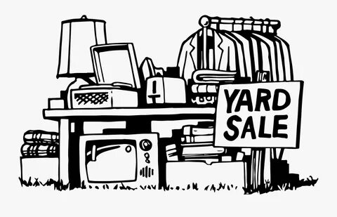 Yard Sale Clip Art Black And White , Free Transparent Clipar