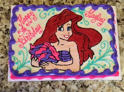 1/4 sheet chocolate $30 Princess Ariel cake Call Jaci @ 740-