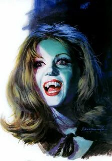 Basil Gogos Art vampire, Monstres classiques, Horreur vintag