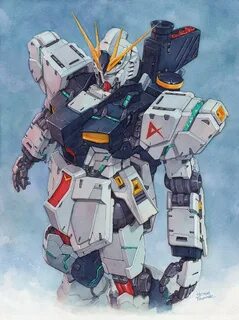 Nu Gundam watercolor on Behance