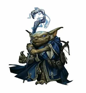 Male Goblin Wizard - Pathfinder PFRPG DND D&D 3.5 5E 5th ed 
