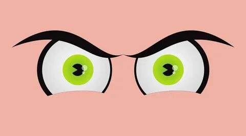 Глаза Сердитый Зеленый - Бесплатная векторная графика на Pix