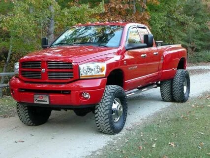 Red Dodge cummins dually Trucks, Dodge dually, Lifted trucks