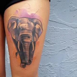 russellvanschaick Sketchy tattoo, Elephant tattoos, Watercol
