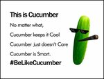 Cause Cucumber keeps it Cool, #ThugLife #BeLikeCucumber Food